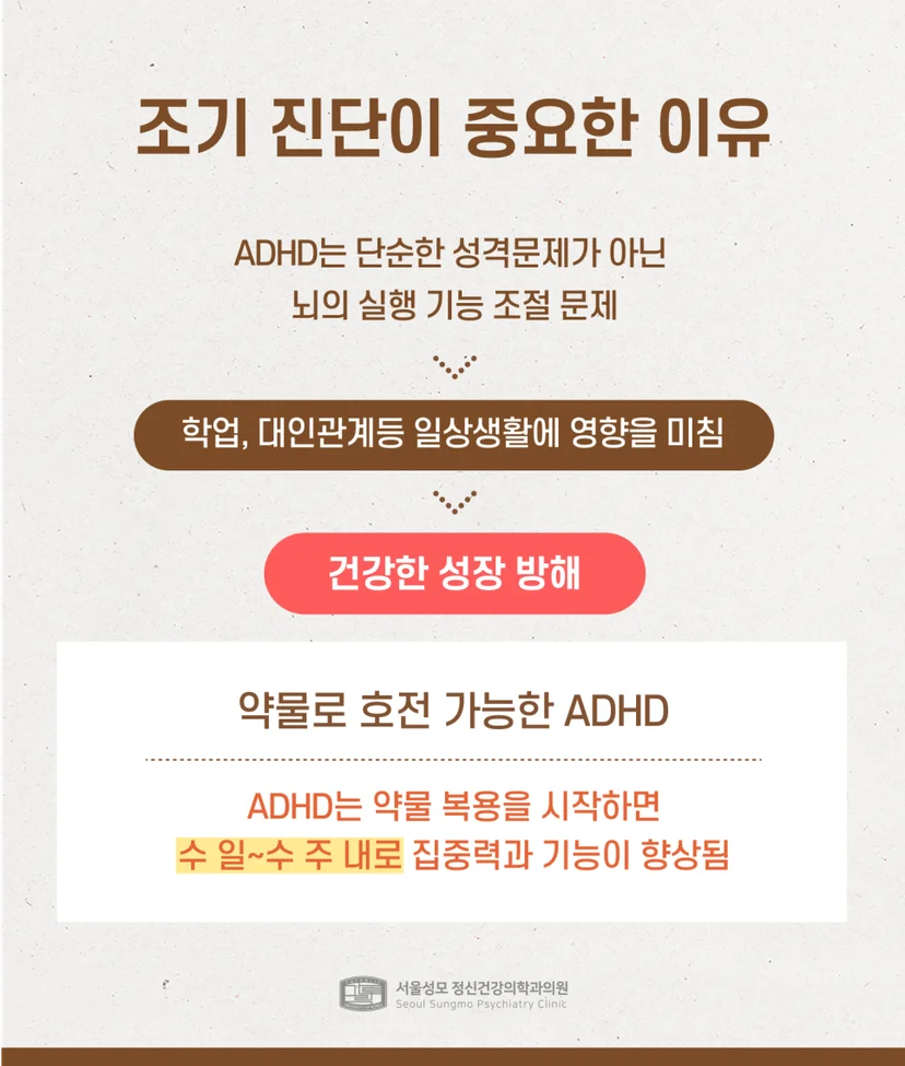 ADHD 조기 진단의 중요성