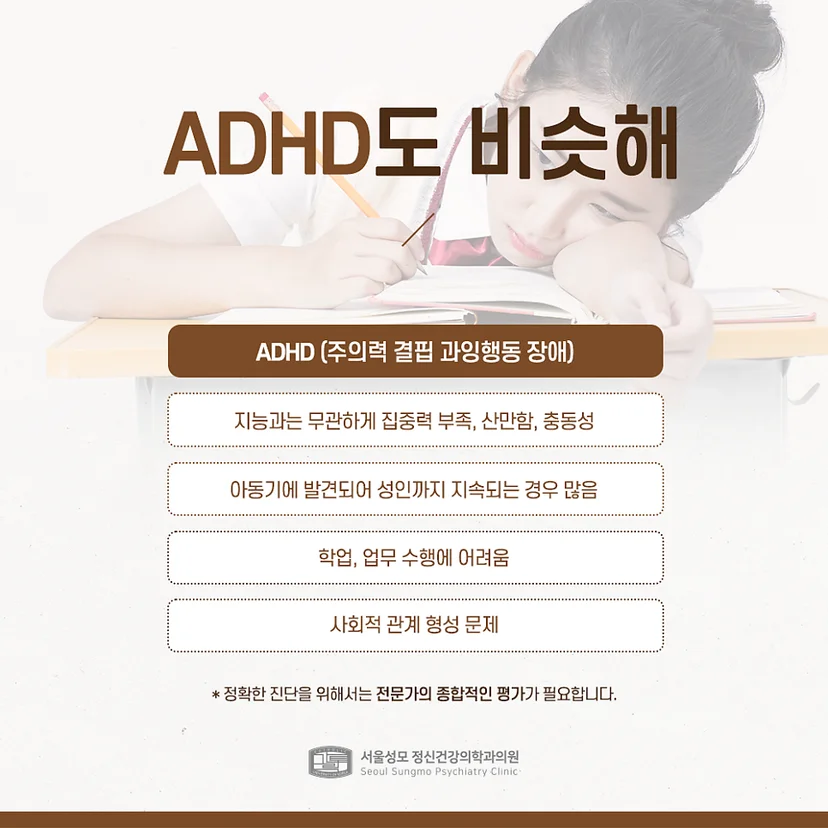 경계선지능 ADHD 공통점