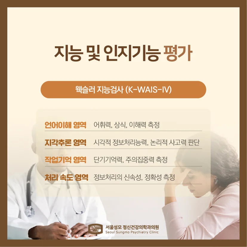 웩슬러 지능검사 설명