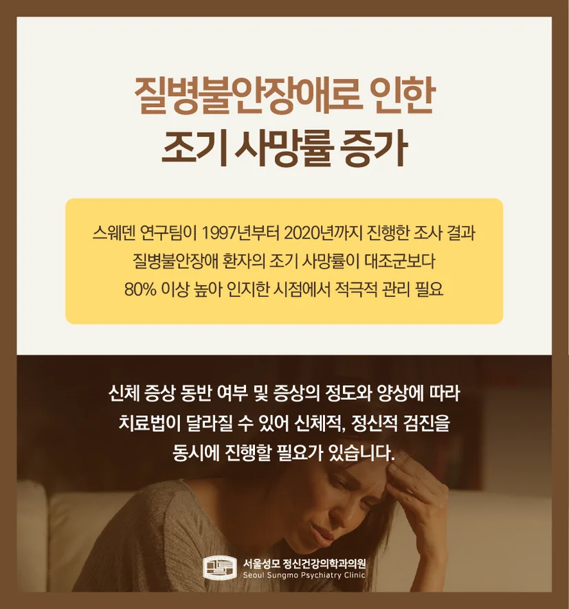질병불안장애 조기 사망률