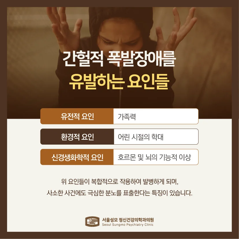 간헐적 폭발장애 유발 요인