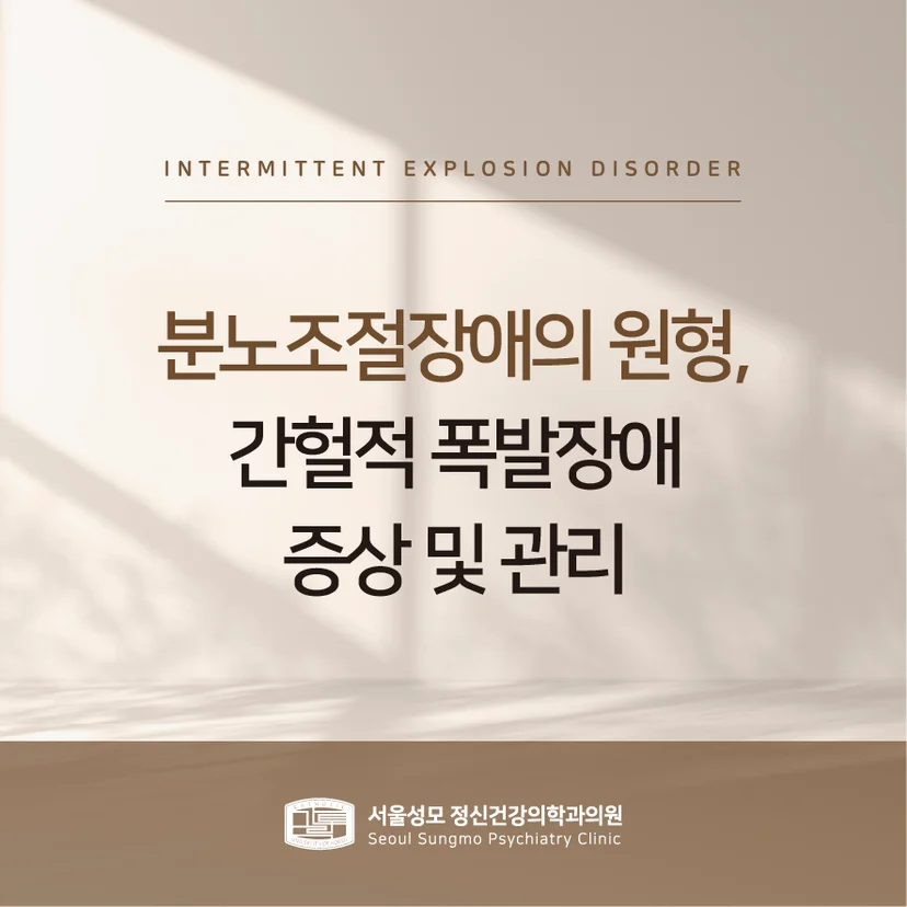 간헐적 폭발장애 표지