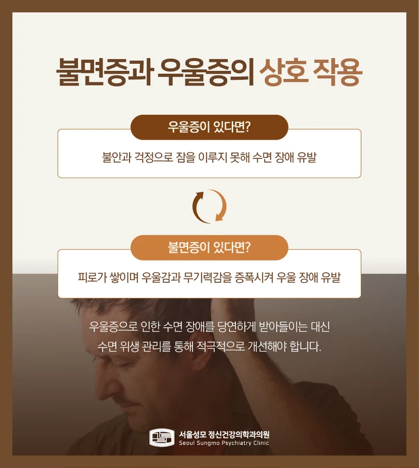 불면증과 우울증의 상호 작용