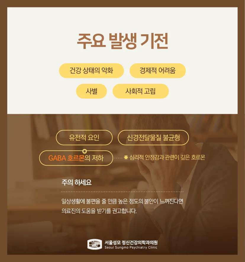 노인 불안장애 발생 기전