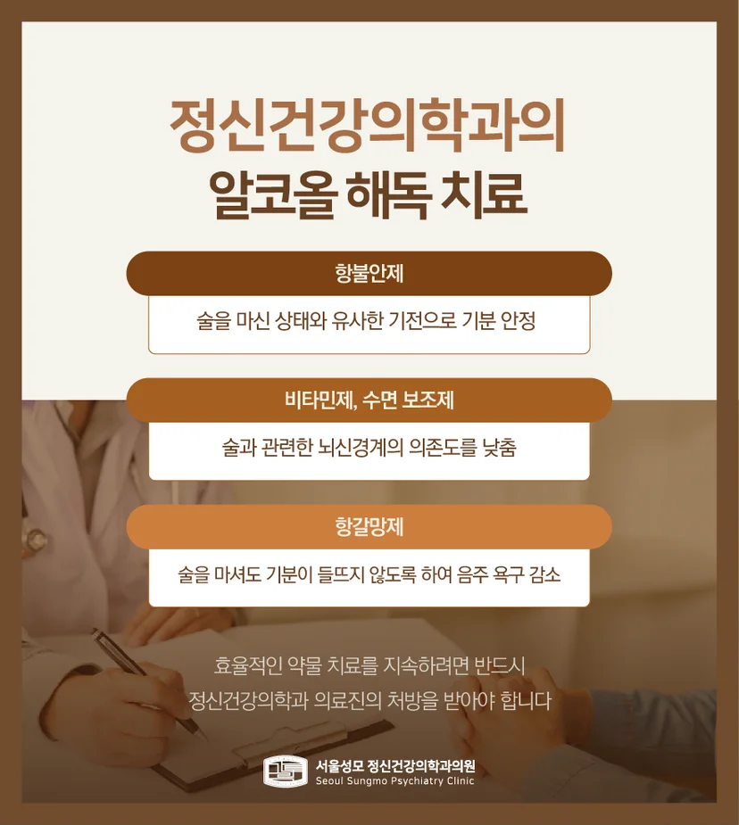 알코올 중독 정신건강의학과 치료