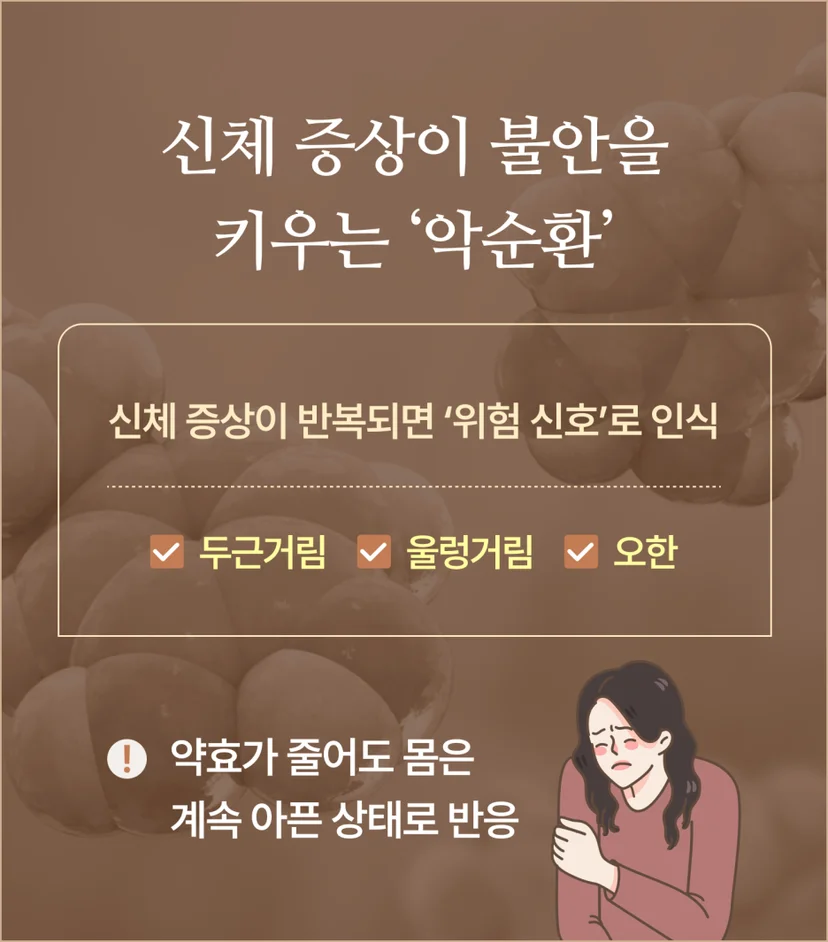 신체 증상이 불안을 키우는 악순환