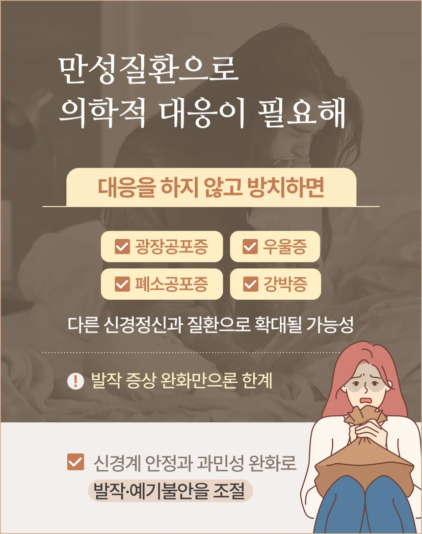공황장애 방치 시 일어나는 문제점