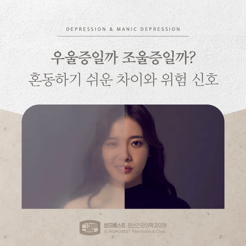 '우울증 조울증 구분' 표지