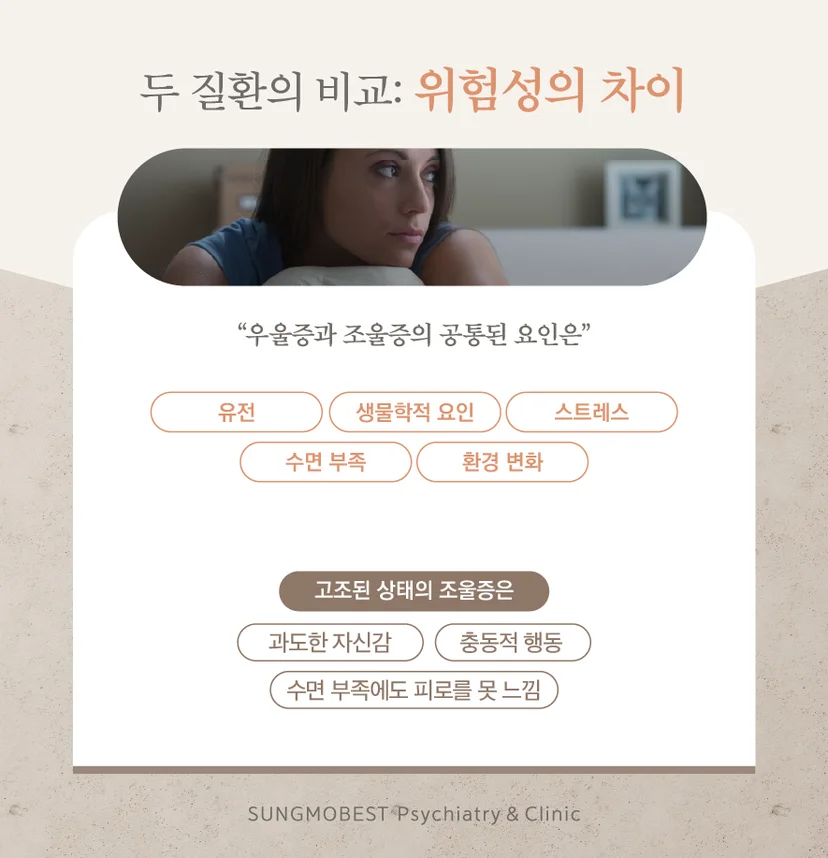 우울증 조울증 공통점 차이점
