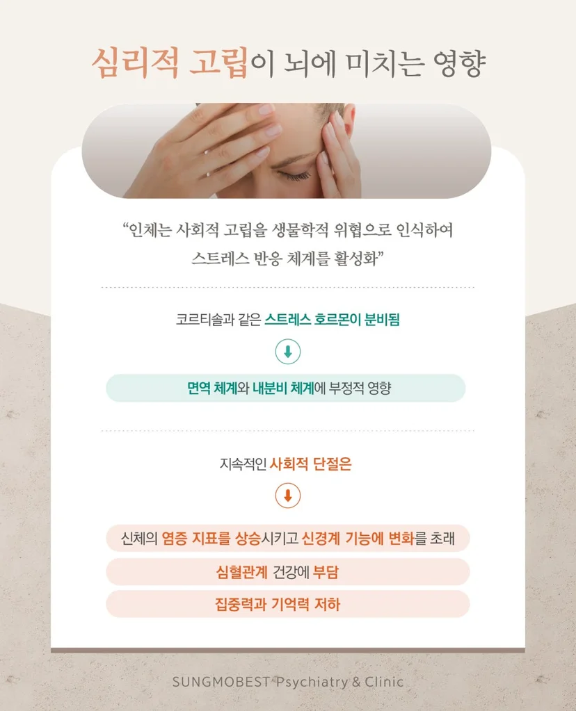 심리적 고립이 뇌에 미치는 영향