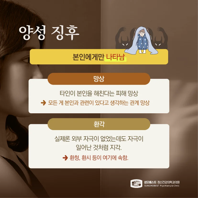 조현병 양성 징후