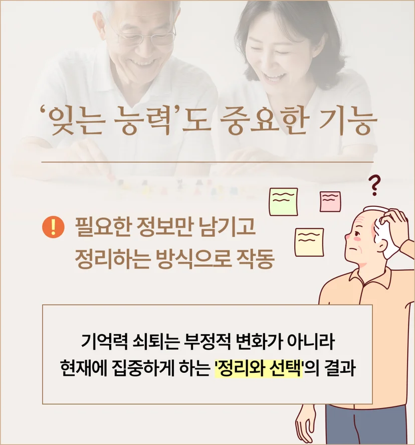 중년 기억력 저하 설명