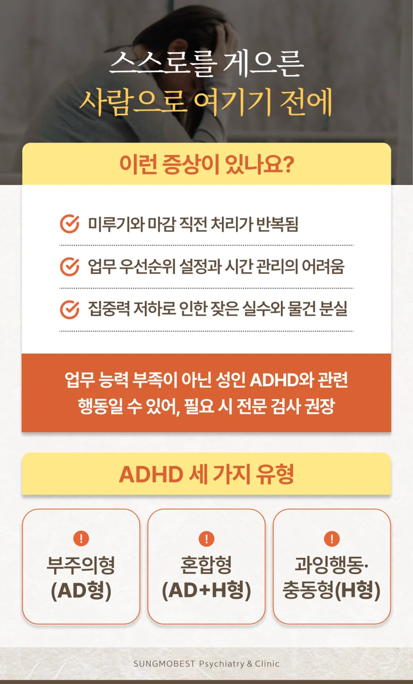 성인 ADHD 유형