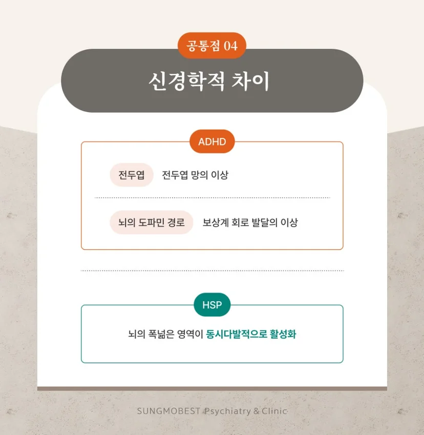 ADHD와 HSP의 공통점