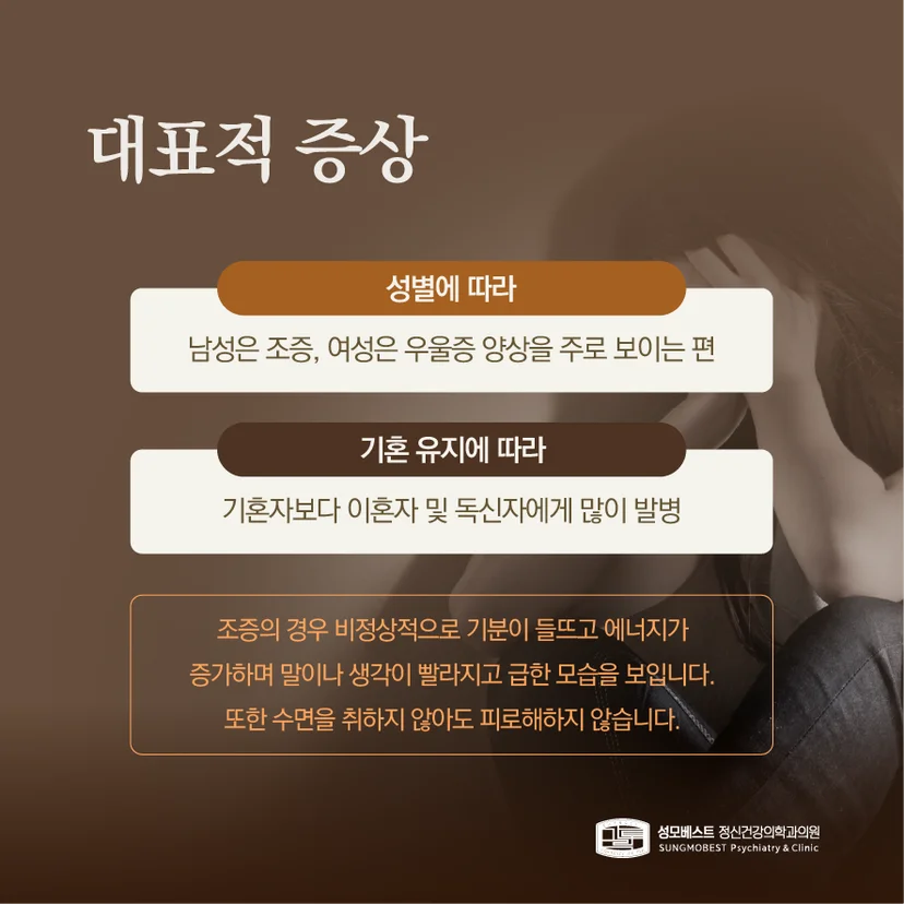 양극성 장애 대표 증상