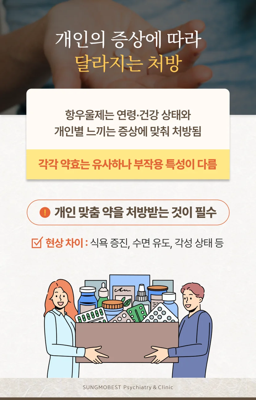 개인의 증상에 따라 달라지는 처방