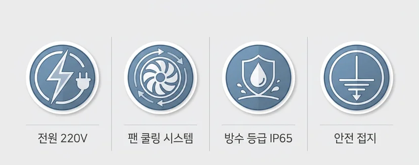 LED전광판 안전 시공 4대 체크포인트 - 전기용량, 방열설계, 방수등급, 접지/서지