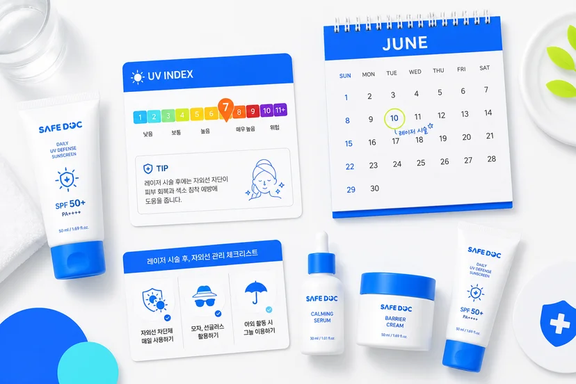 6월 자외선 지수 상승 전, 시술 스케줄과 자외선 차단 루틴을 함께 설계하세요.