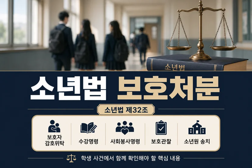 학생 동성 간 성추행 사건에 적용될 수 있는 소년법 조항