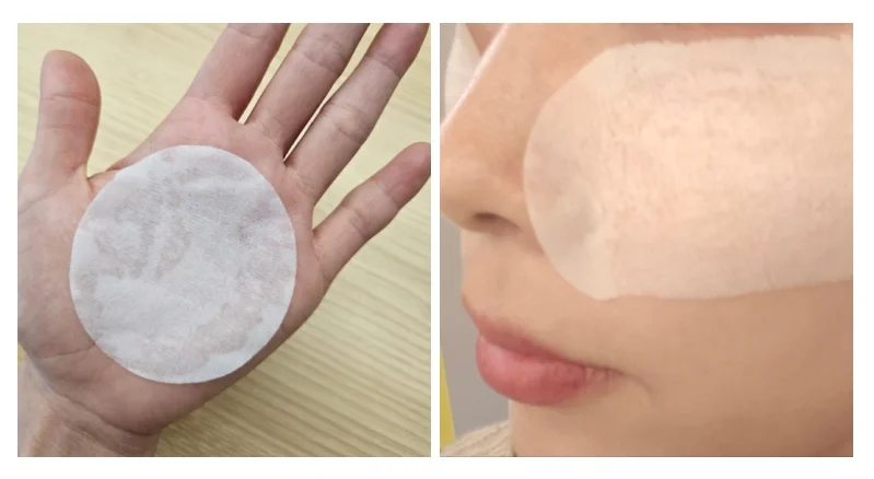 시카 PDRN 흔적 클리어 토너패드 실사용 후기 중 패드 부착 이미지