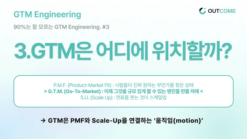 GTM의 명확한 위치를 파악하기