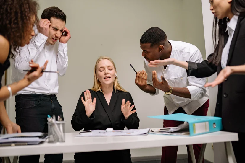 stressed out people