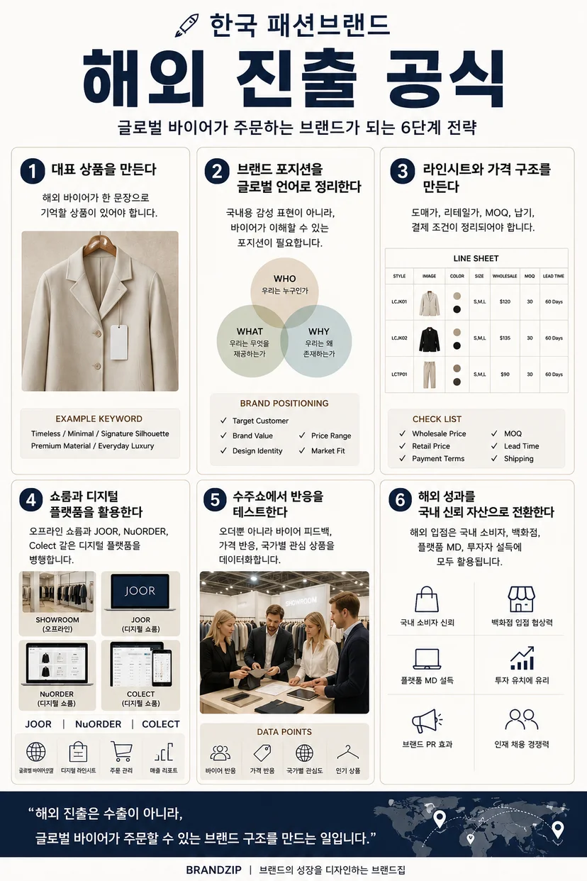 패션브랜드 해외 진출 요약