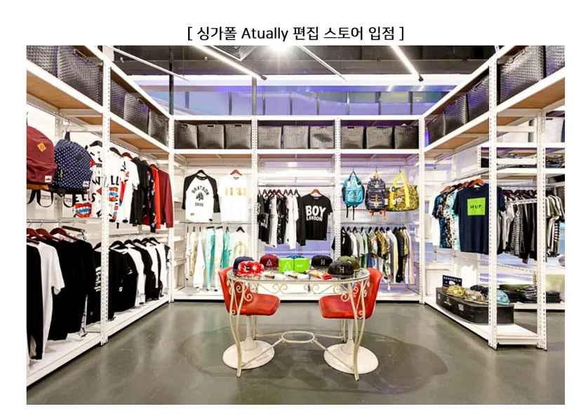 (브랜드집) 싱가폴 편집샵 국내 브랜드(5개(업체) 진출