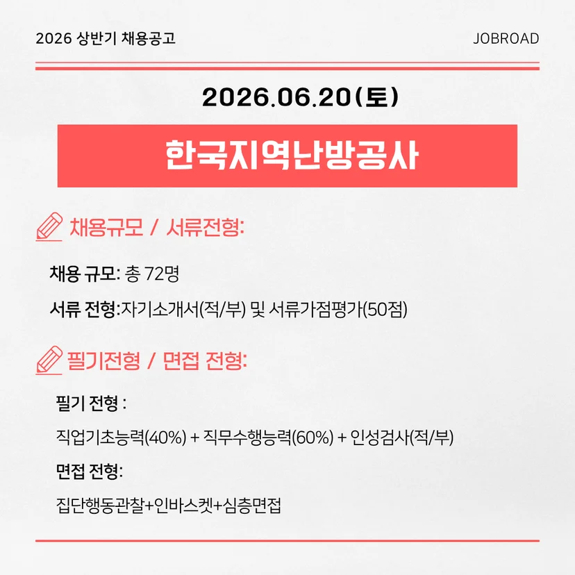 한국지역난방공사 2026 신입직원 채용