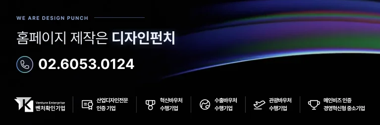 디자인펀치 홈페이지 제작