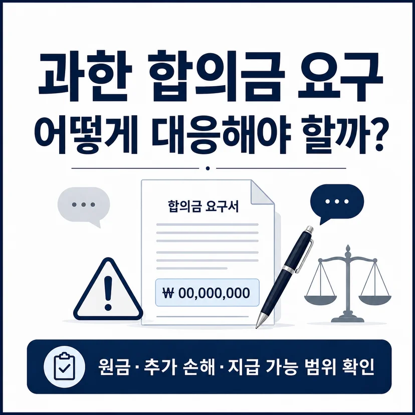 피해자가 과도한 소액 사기 합의금을 요구할 경우