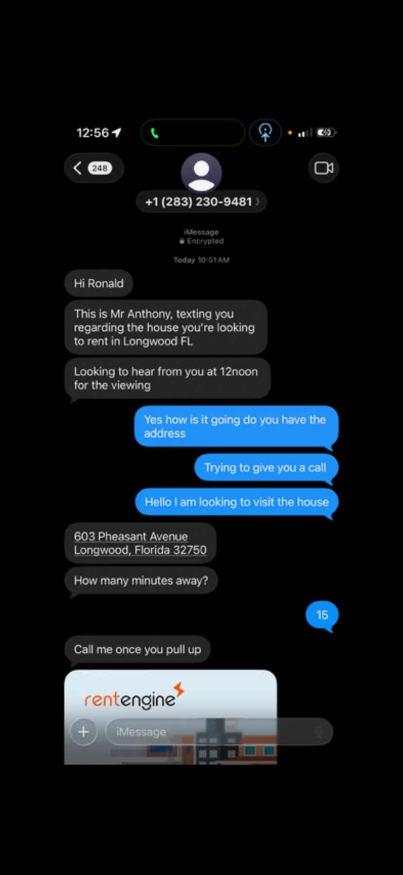 An example of the new victim-led scam.