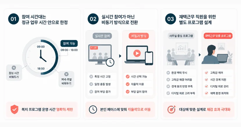 일과 삶 경계를 지키는 재택근무 직원 복지 설계 3가지