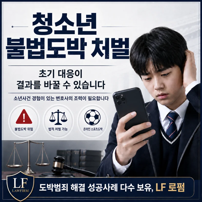 청소년 불법도박 처벌 사건, 초기 대응의 중요성