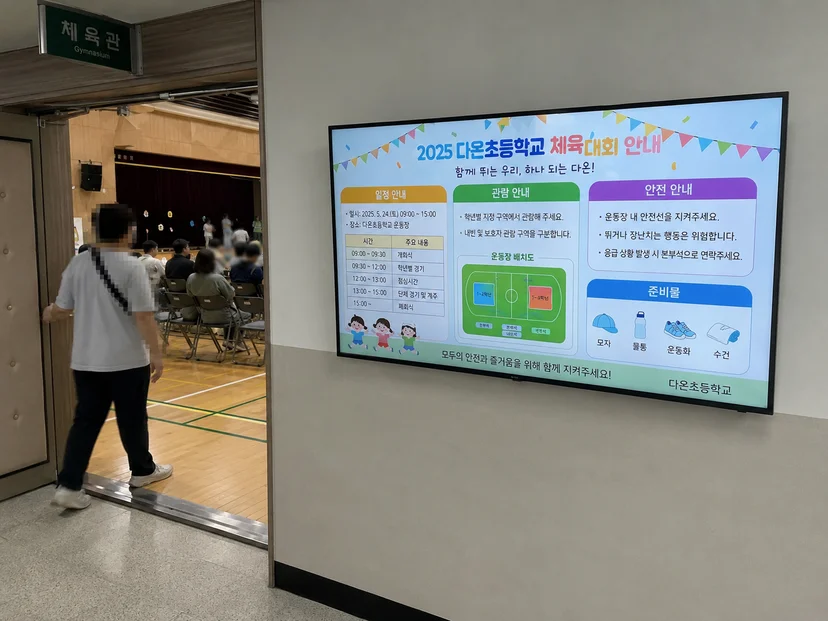초등학교 전자게시판 스마트플랫
