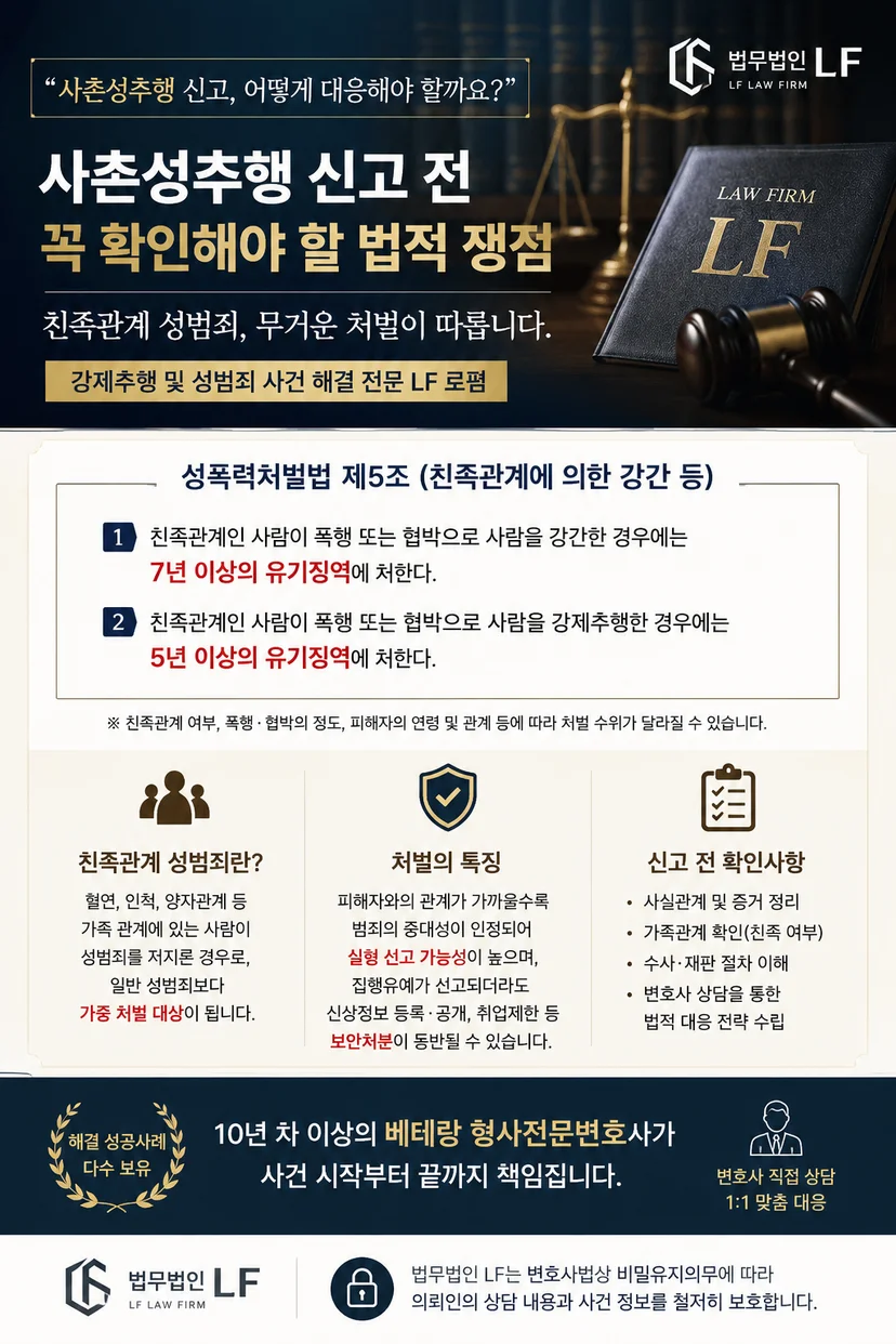 사촌성추행 신고 전 확인해야 할 사항