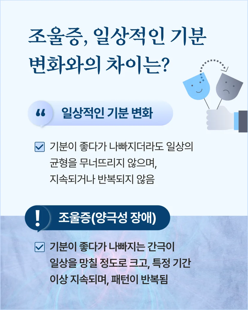 조울증과 기분 변화의 차이