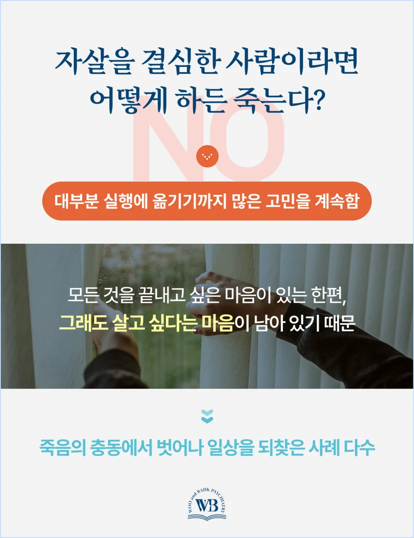 자살을 결심한 사람이라면 어떻게 하든 죽을까요?