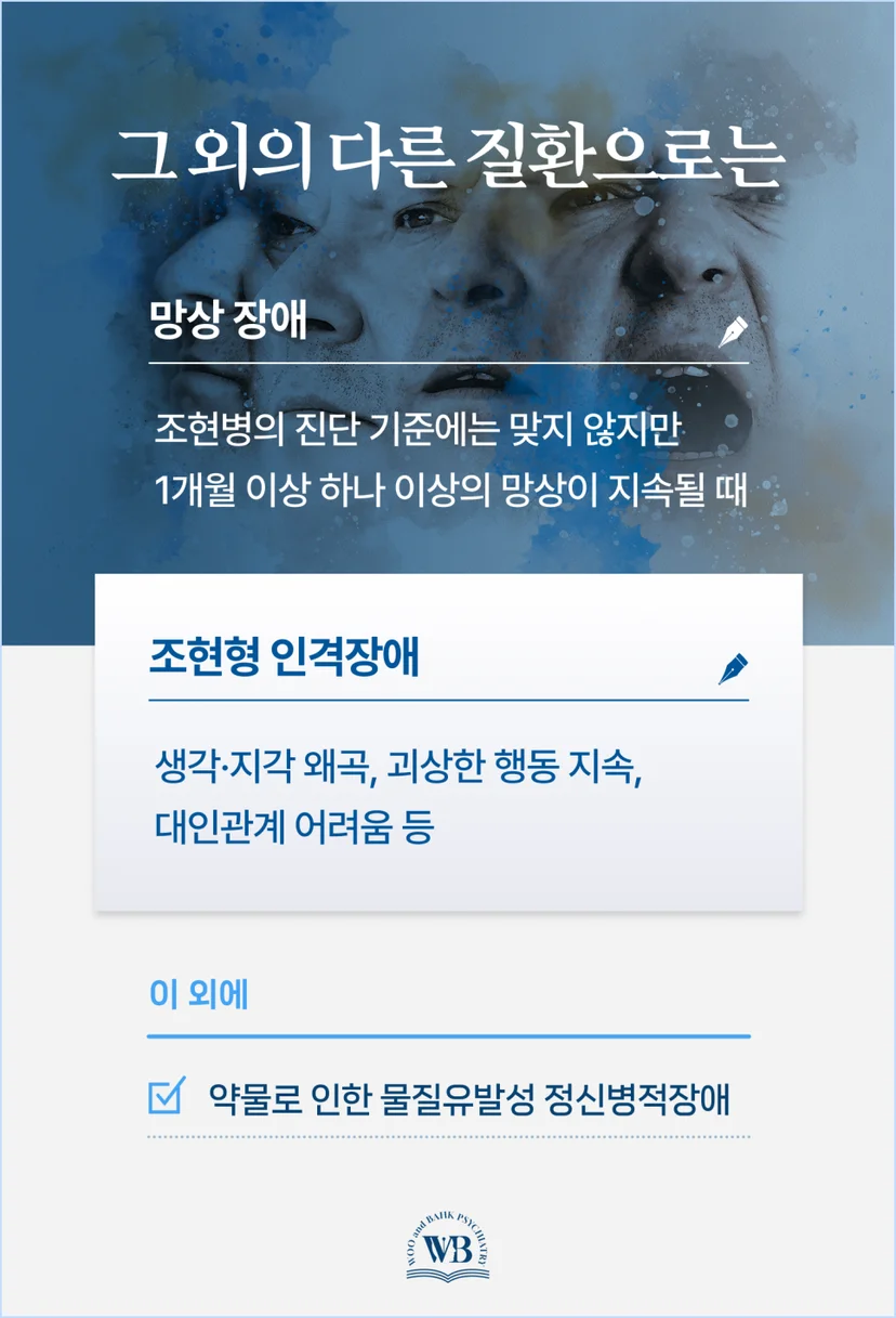 망상장애 조현형인격장애
