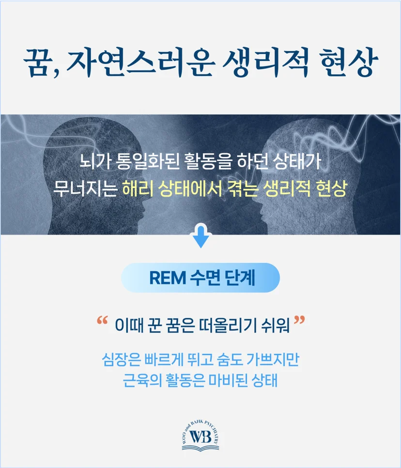 자연스러운 생리적 현상인 꿈