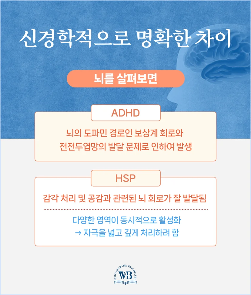 ADHD와 HSP의 차이