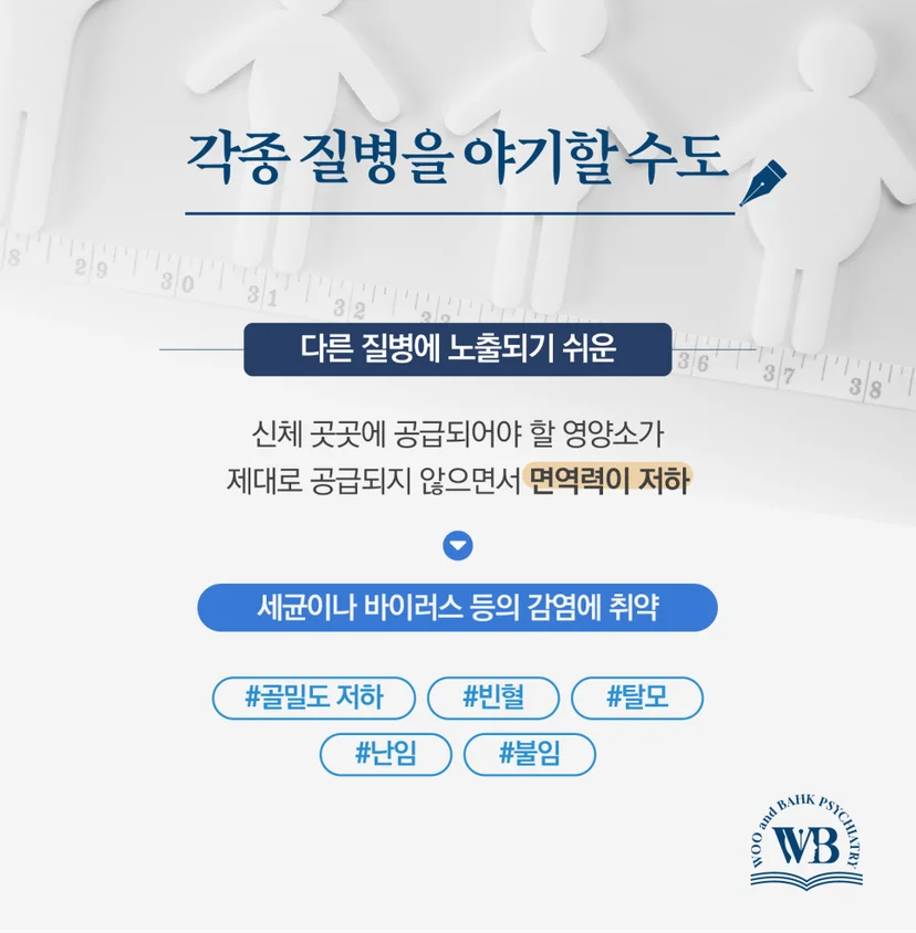 영양 불균형이 유발하는 각종 질환