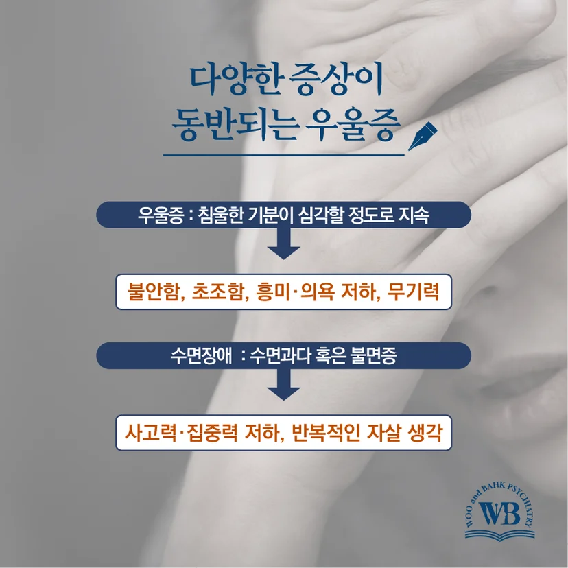 다양한 증상이 동반되는 우울증