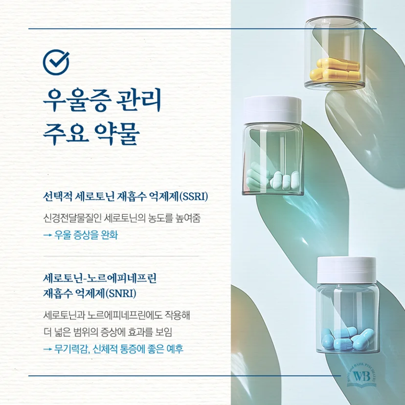 우울증 관리 주요 약물