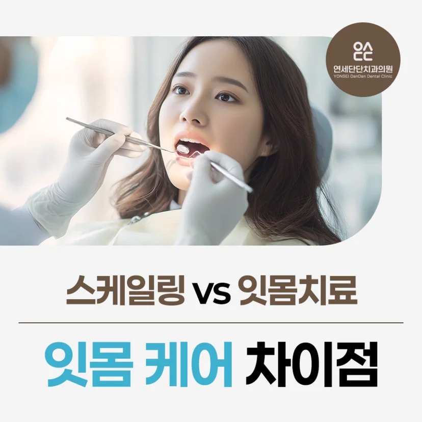 '스케일링 vs 잇몸치료' 표지