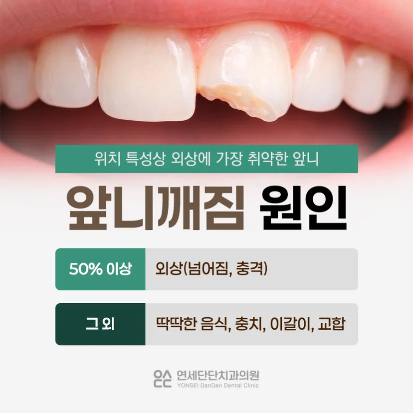 앞니깨짐 원인