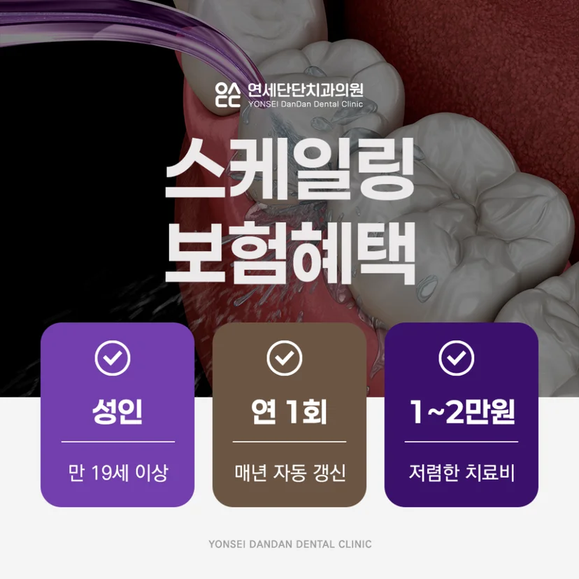 스케일링 보험혜택 설명