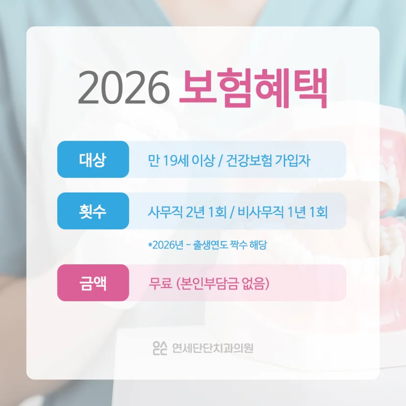 2026 구강검진 보험혜택