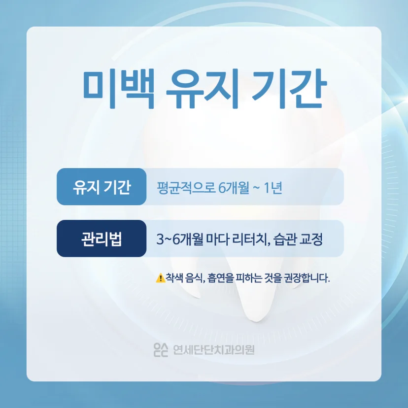 미백 유지 기간