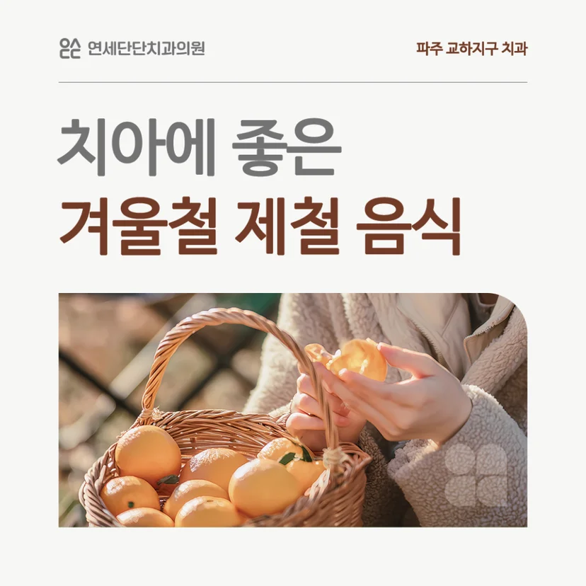 치아에 좋은 겨울 제철 음식 표지